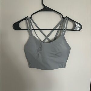 Blue lululemon sports bra
